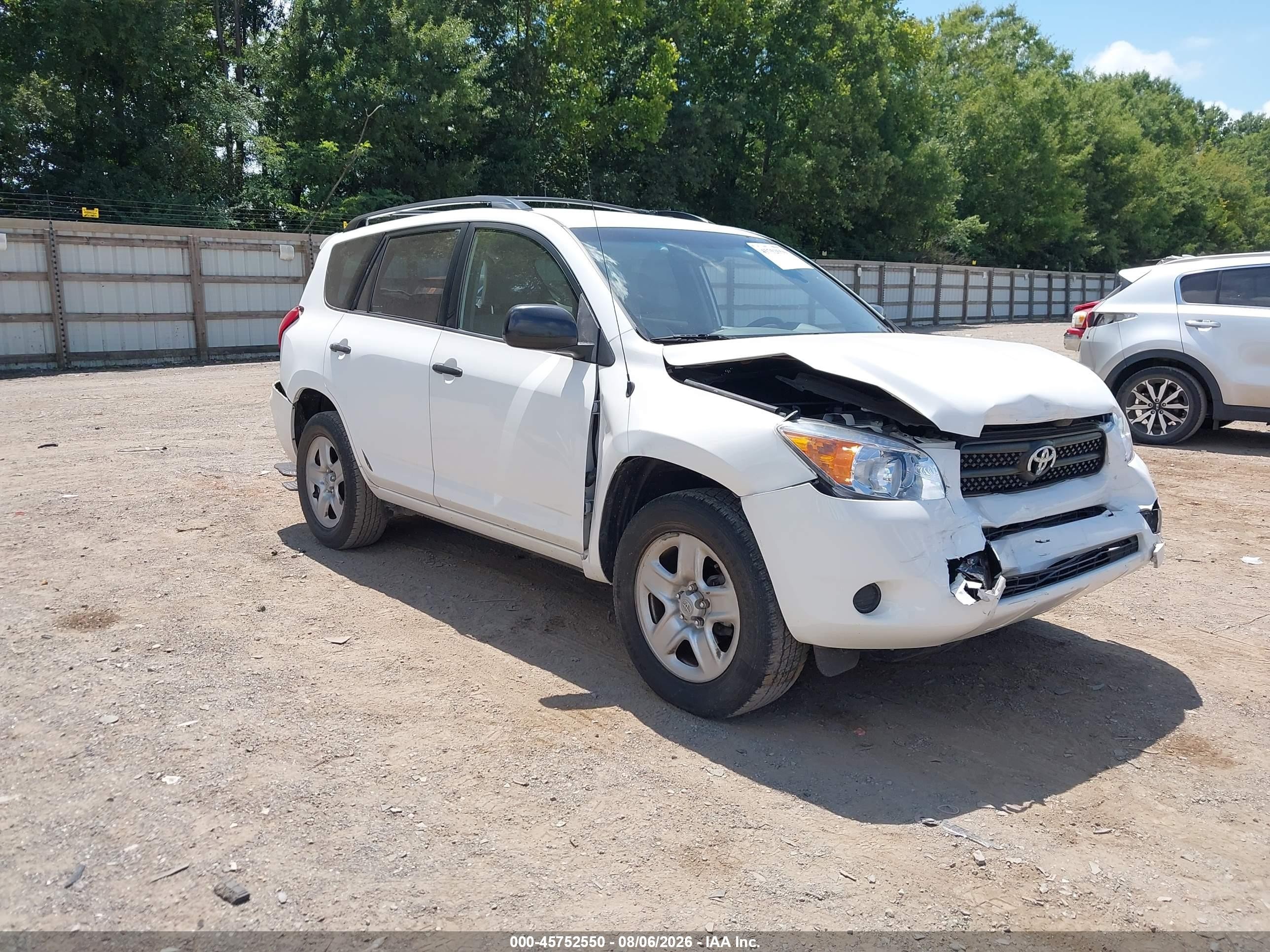 2008 Toyota Rav4   White vin: JTMZD33V085112350