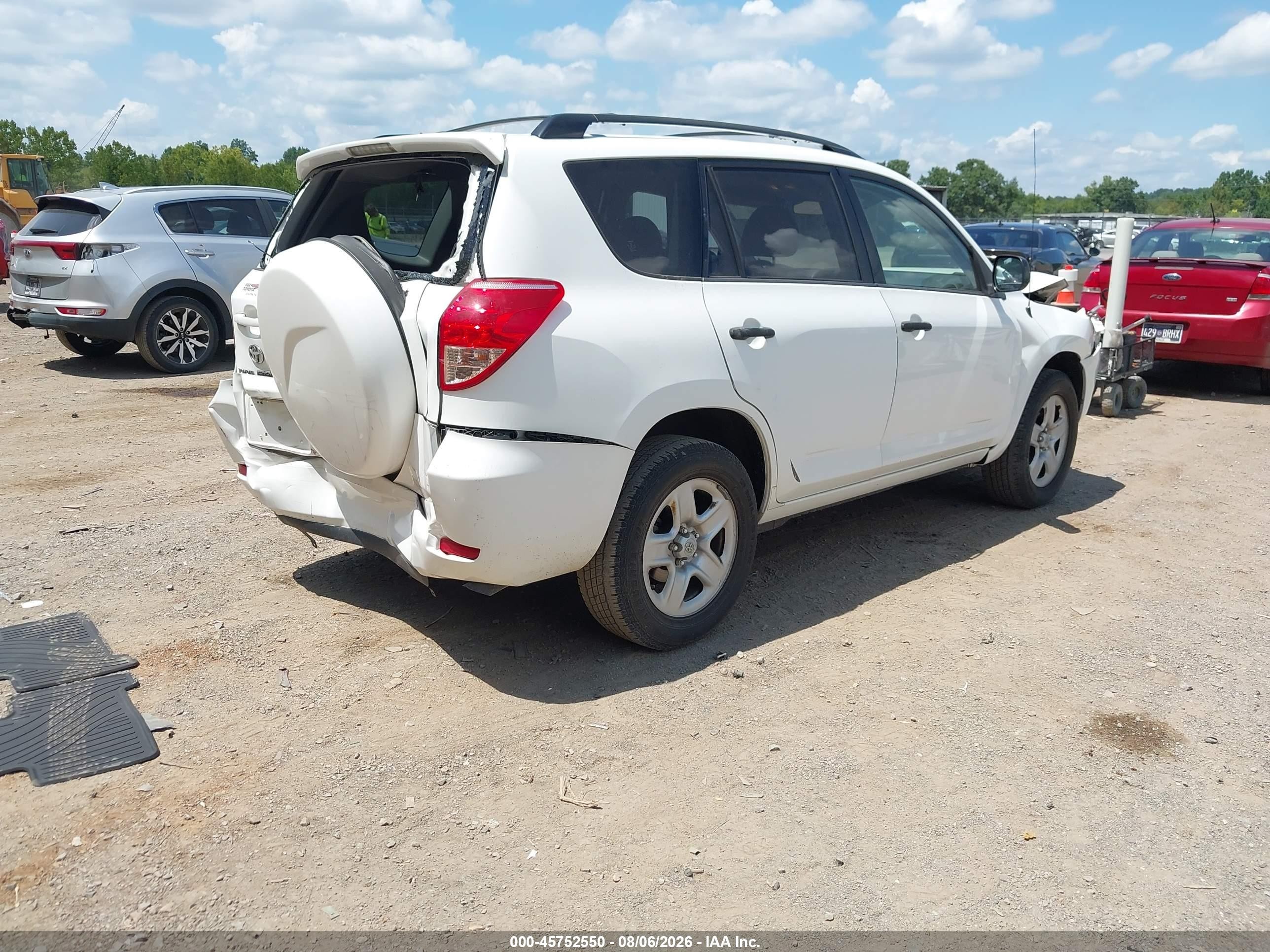 2008 Toyota Rav4   White vin: JTMZD33V085112350