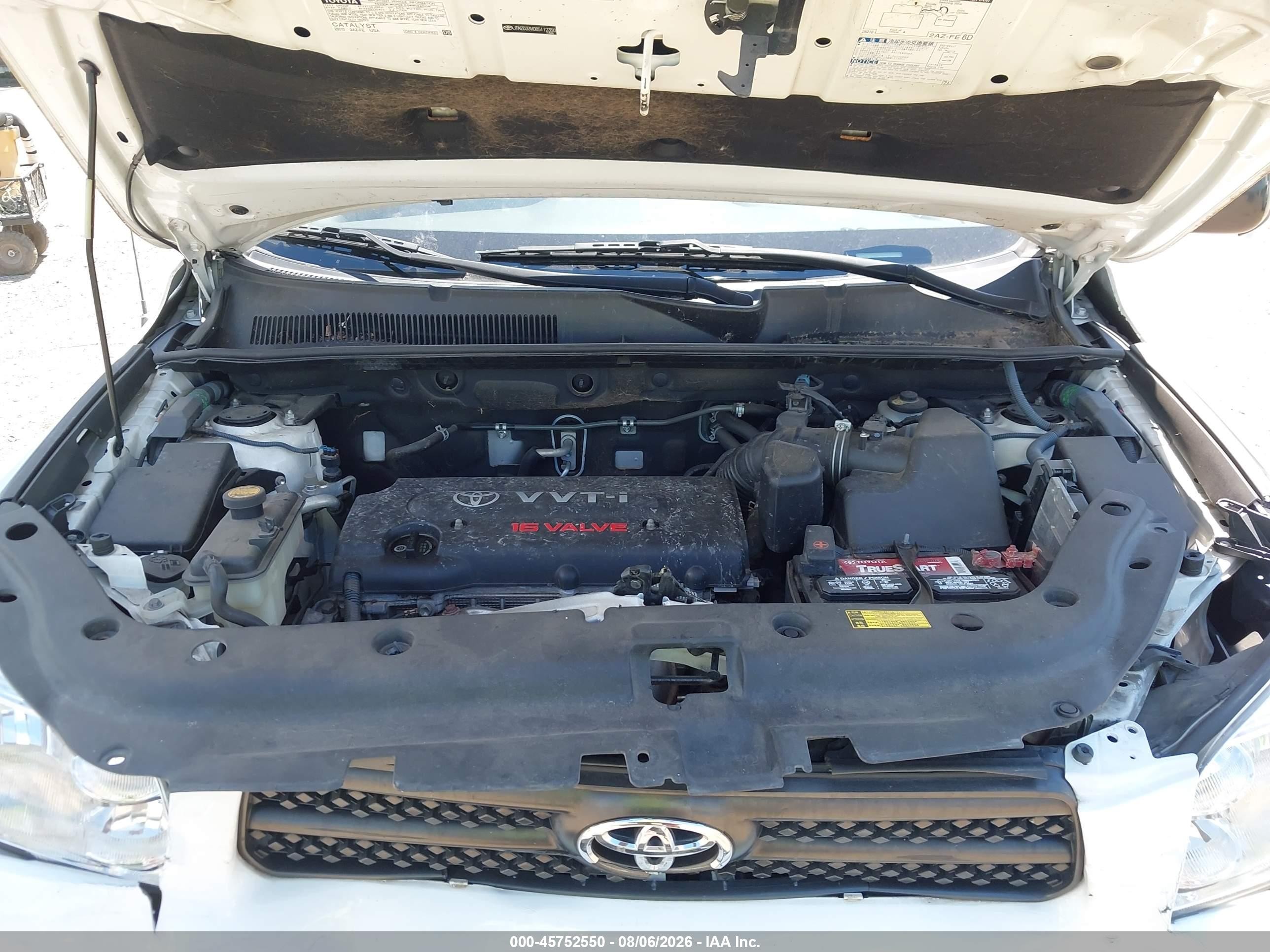 2008 Toyota Rav4   White vin: JTMZD33V085112350