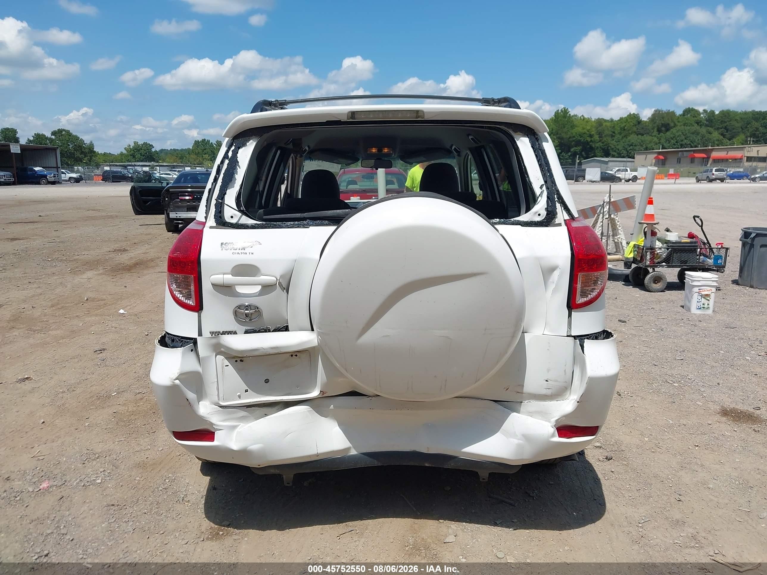 2008 Toyota Rav4   White vin: JTMZD33V085112350