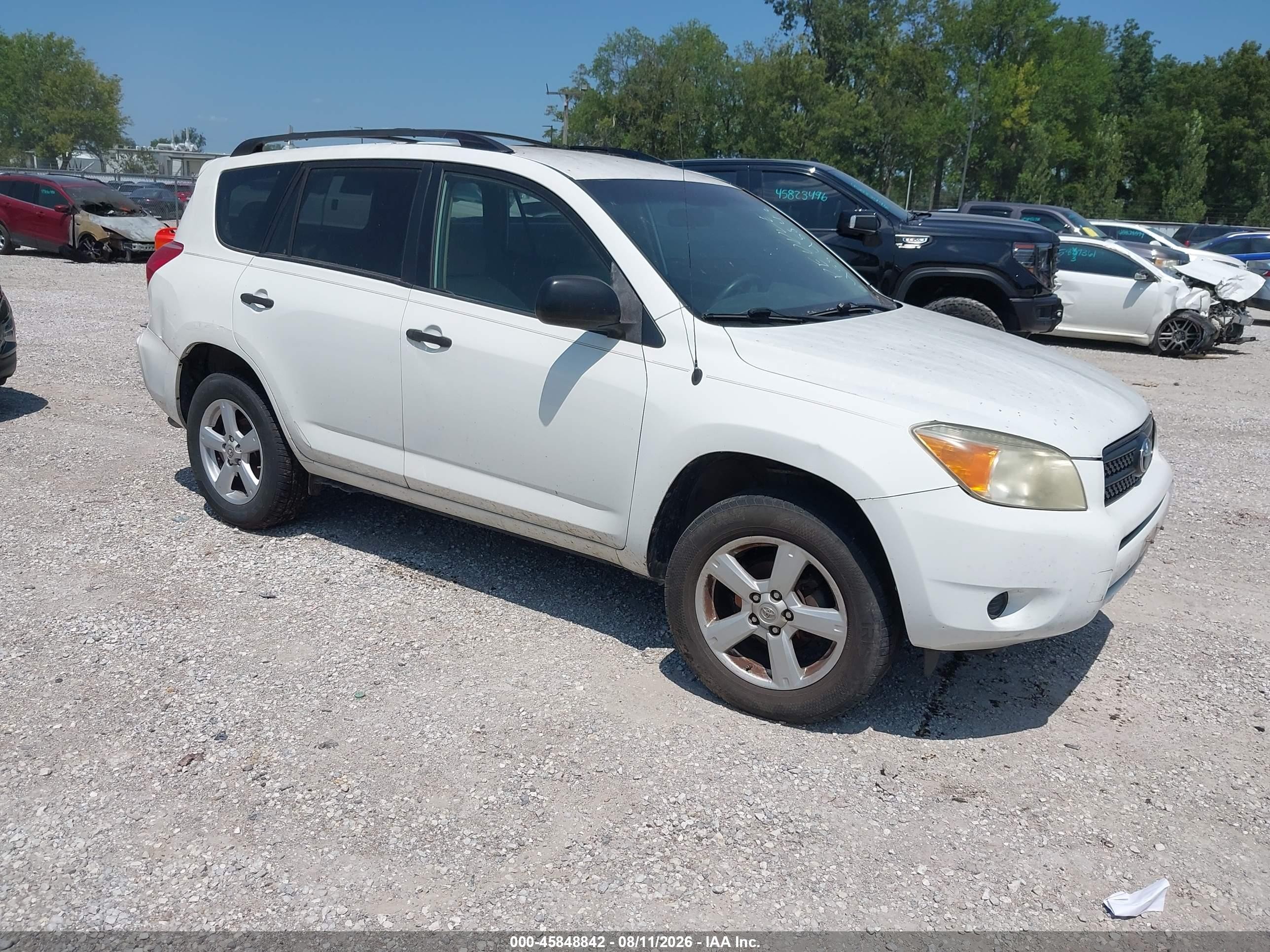 2008 Toyota Rav4   White vin: JTMZD33V086065637