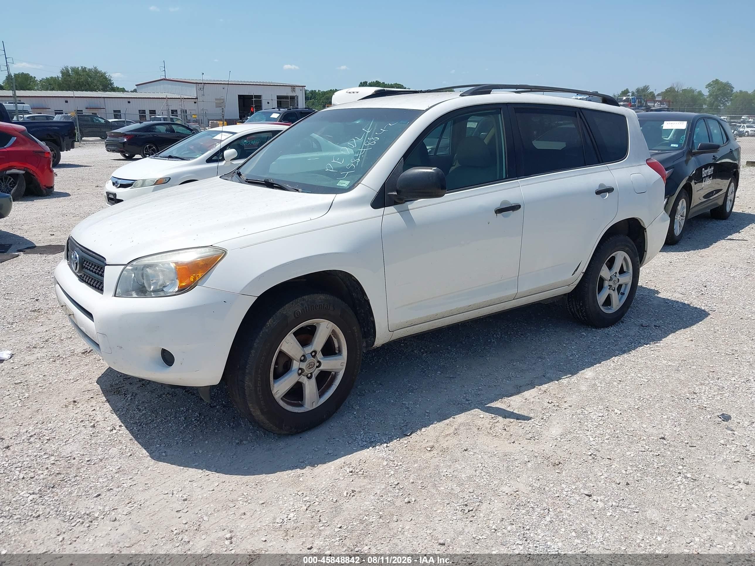 2008 Toyota Rav4   White vin: JTMZD33V086065637