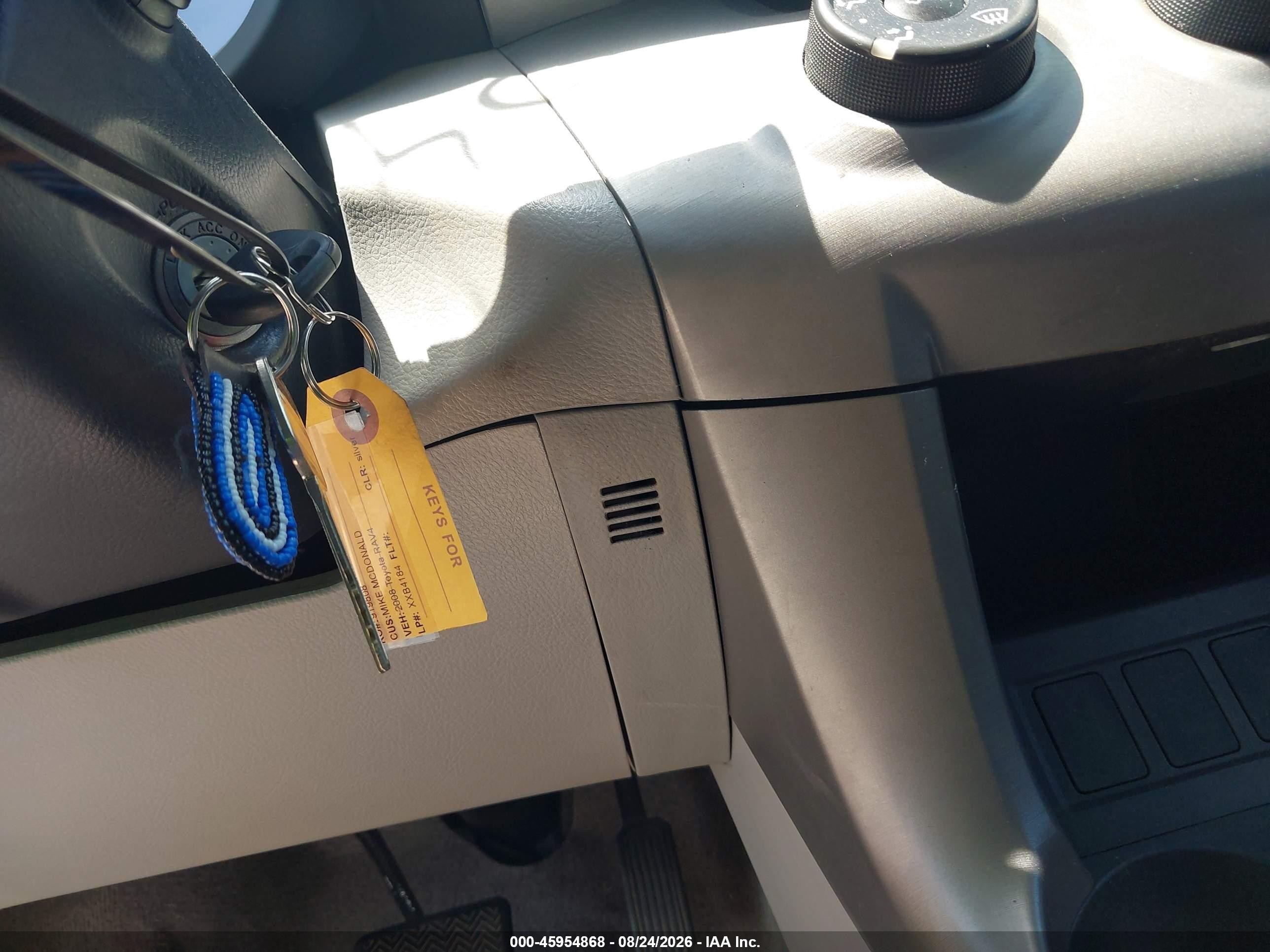 2008 Toyota Rav4   Silver vin: JTMZD33V086072992