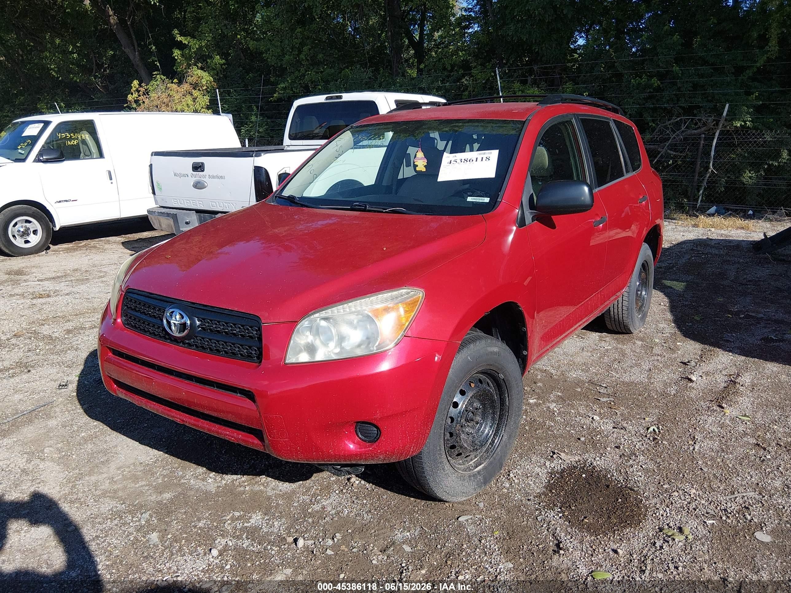 2008 Toyota Rav4   Red vin: JTMZD33V086080963