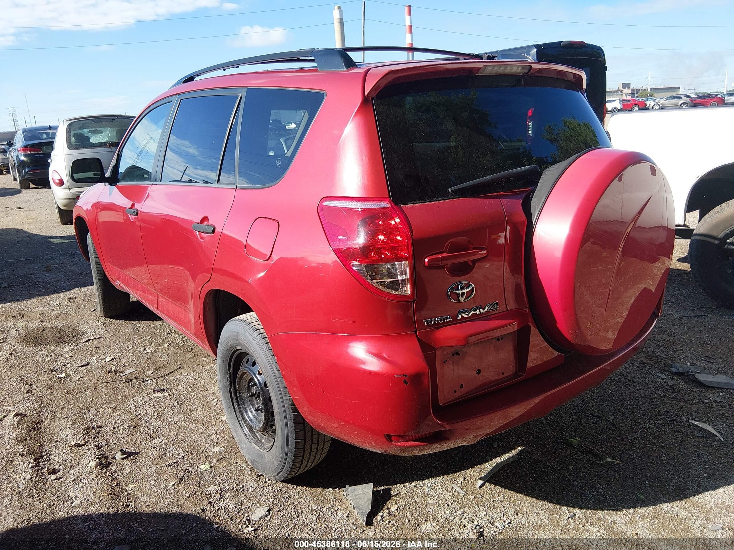2008 Toyota Rav4   Red vin: JTMZD33V086080963