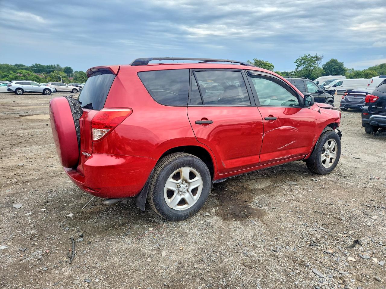 2007 Toyota Rav4 Base Red vin: JTMZD33V175046678