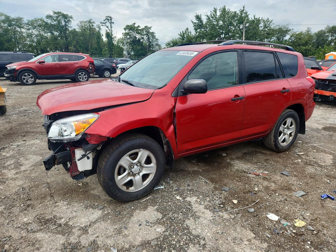 2007 Toyota Rav4 Base Red vin: JTMZD33V175046678