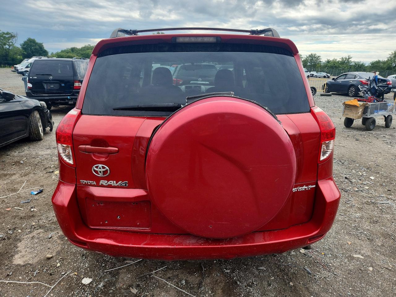 2007 Toyota Rav4 Base Red vin: JTMZD33V175046678