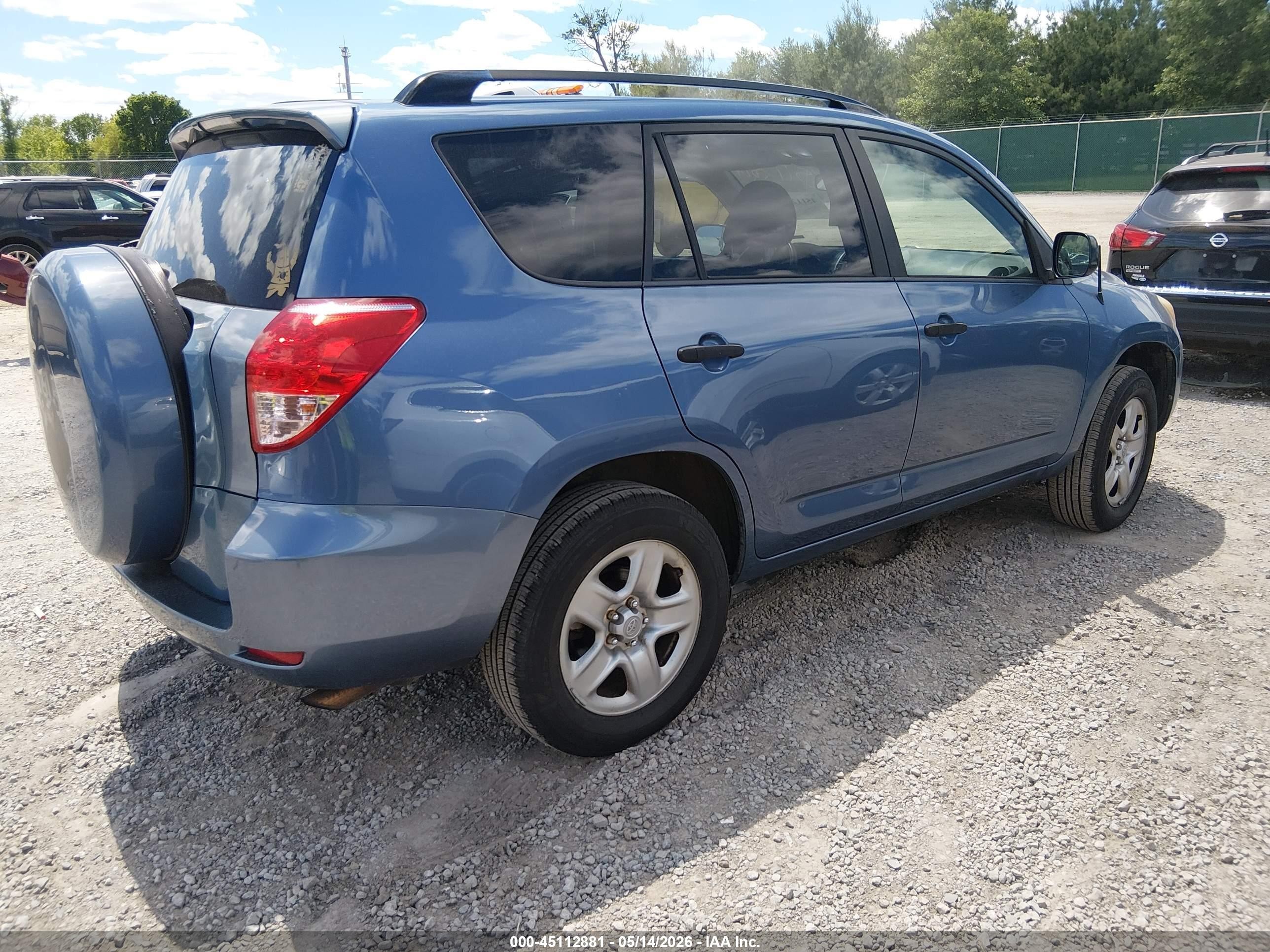 2008 Toyota Rav4   Blue vin: JTMZD33V185101731