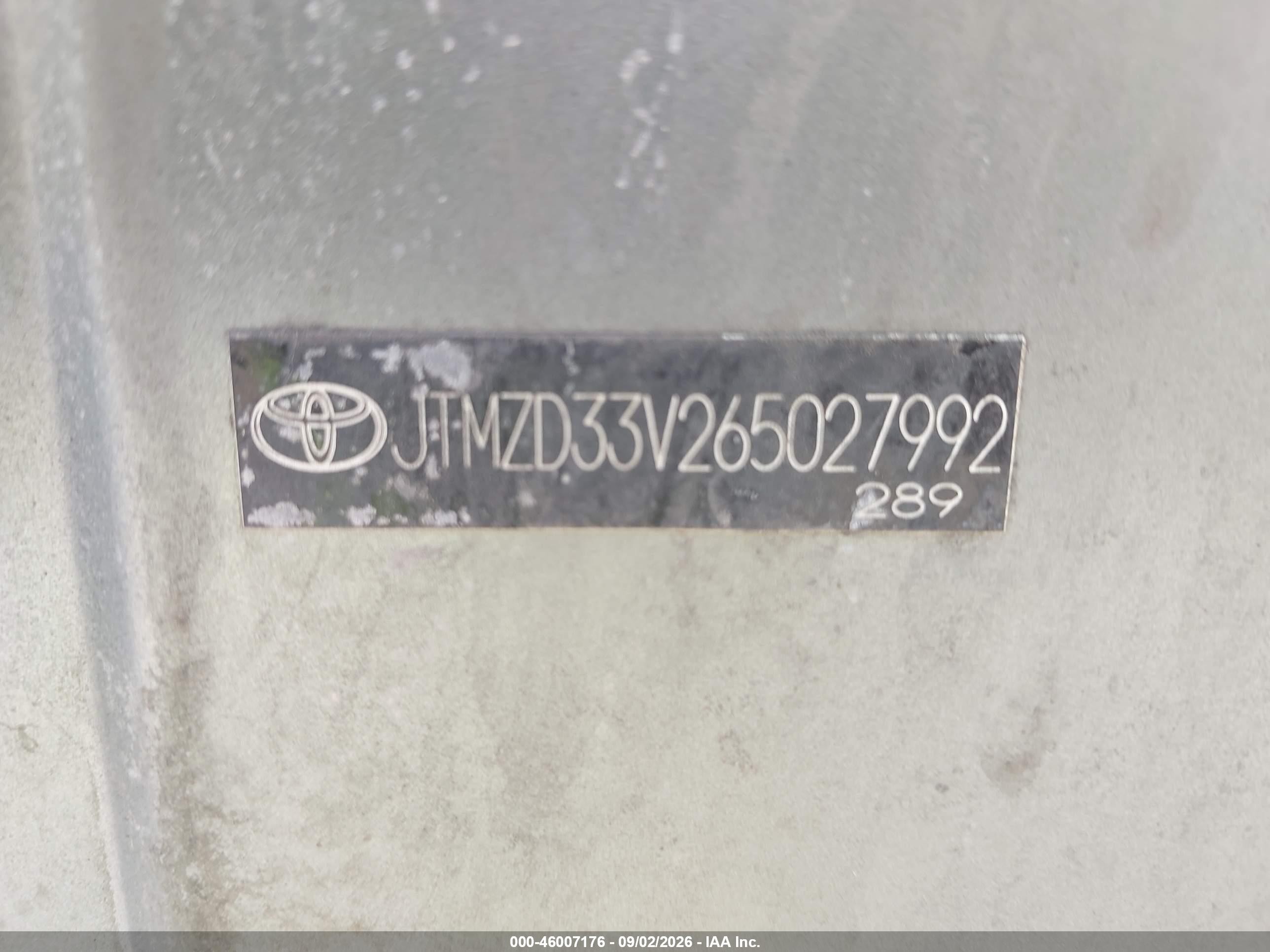 2006 Toyota Rav4   Gray vin: JTMZD33V265027992