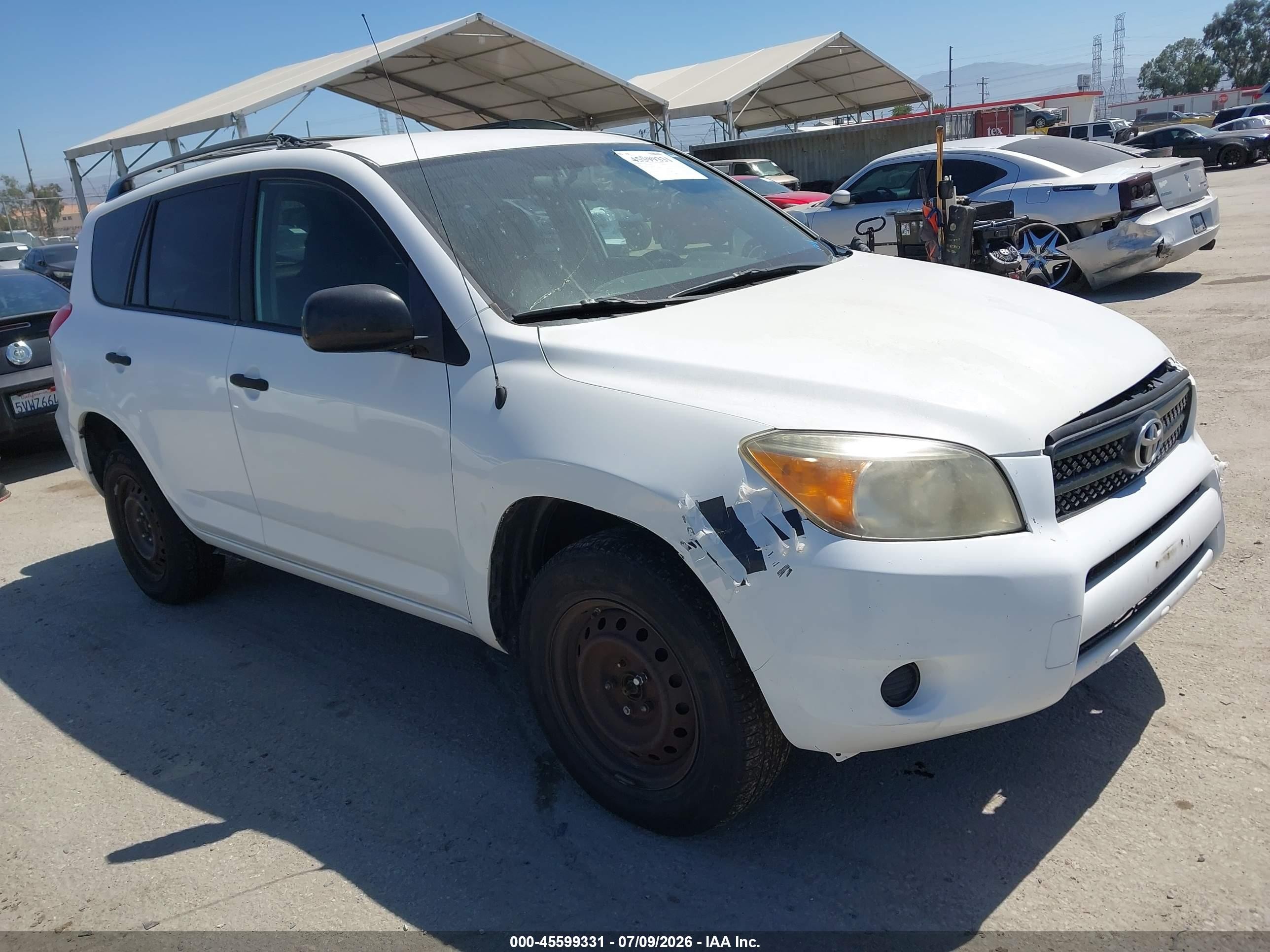 2007 Toyota Rav4   White vin: JTMZD33V275038766