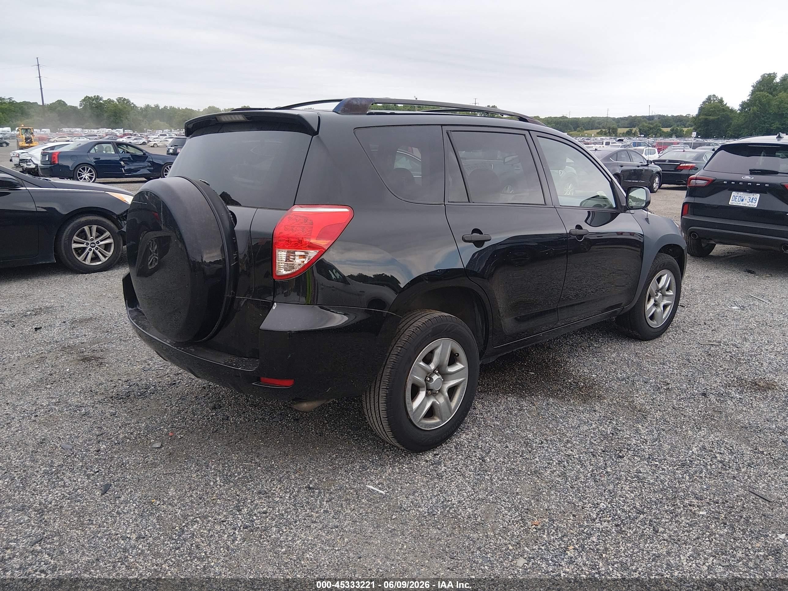 2007 Toyota Rav4   Черный vin: JTMZD33V276041273