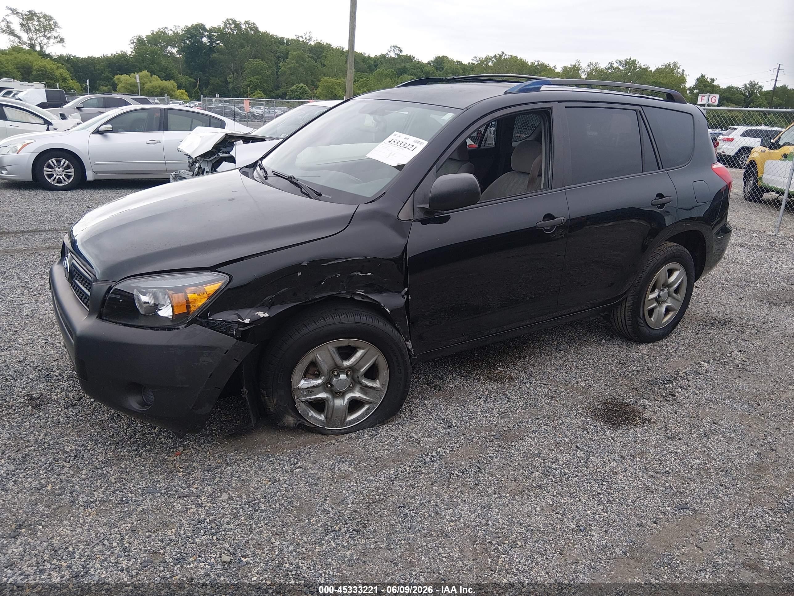 2007 Toyota Rav4   Черный vin: JTMZD33V276041273