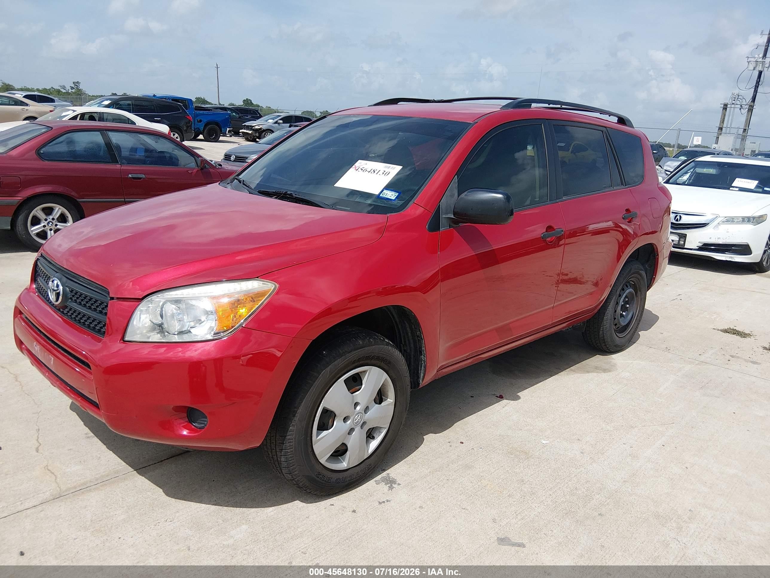 2008 Toyota Rav4   Red vin: JTMZD33V285089587