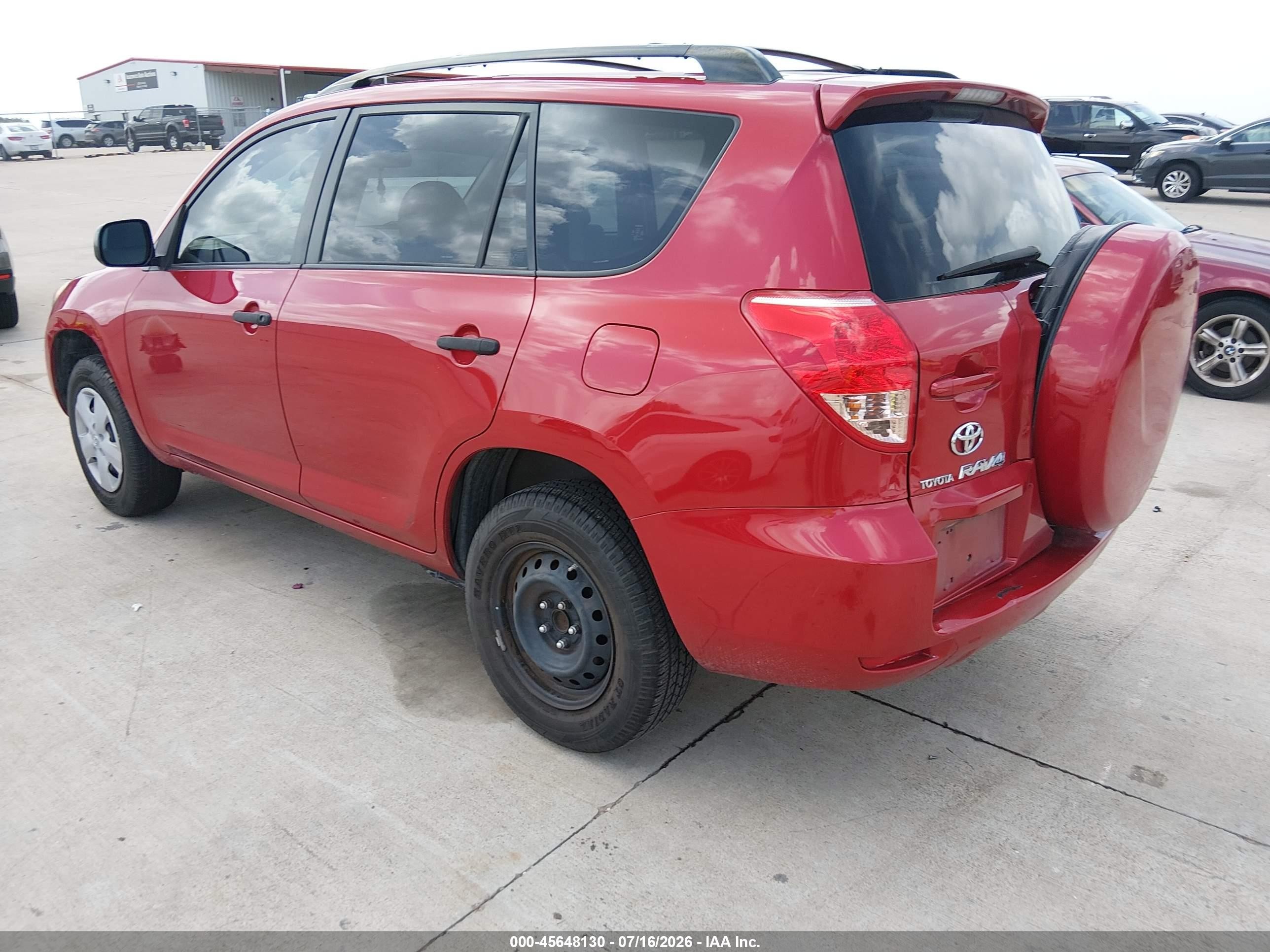 2008 Toyota Rav4   Red vin: JTMZD33V285089587