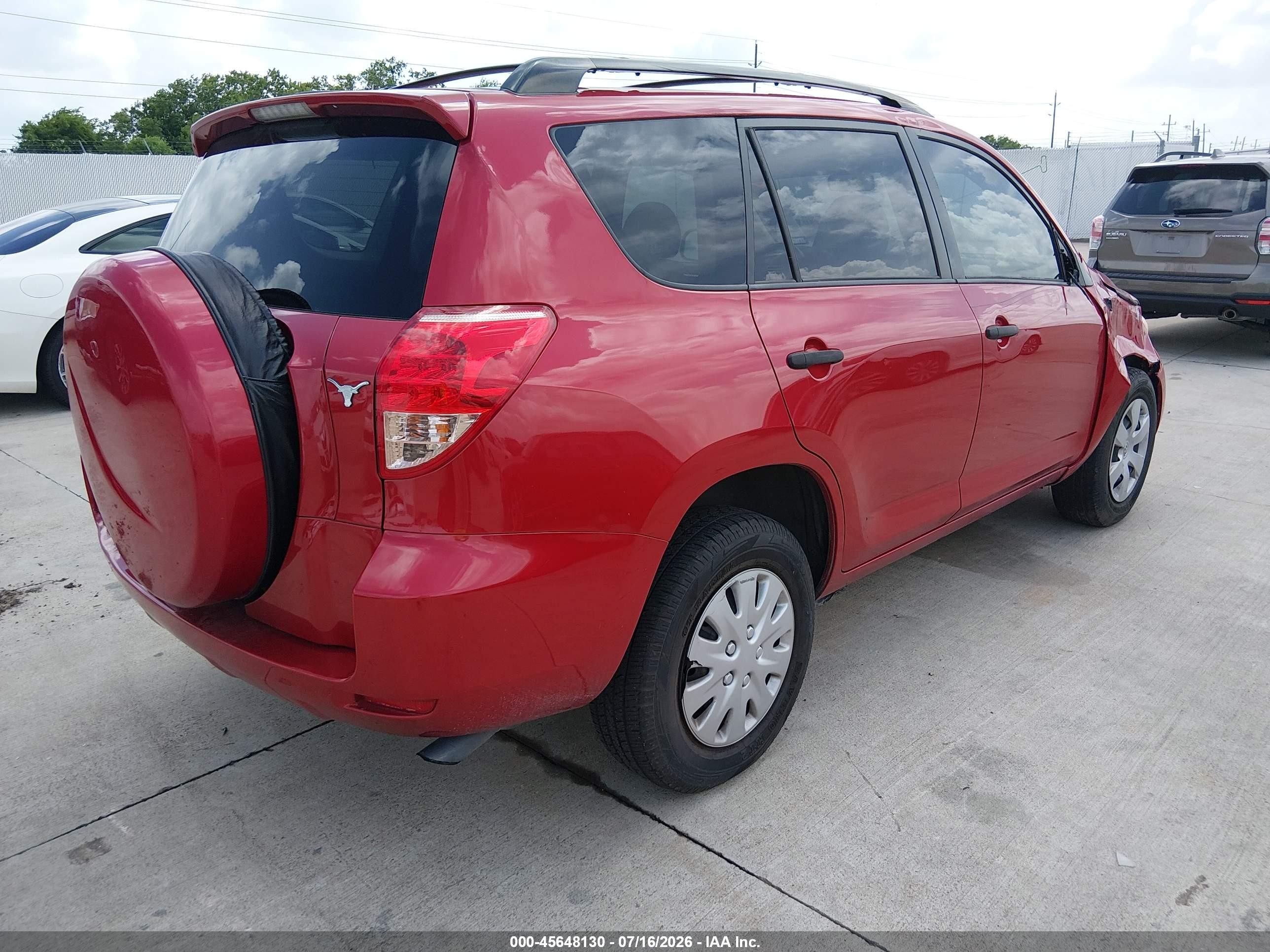 2008 Toyota Rav4   Red vin: JTMZD33V285089587