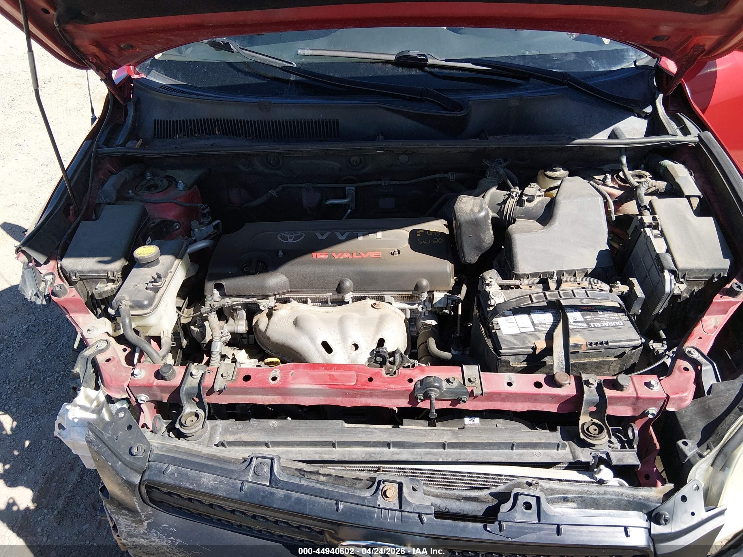 2008 Toyota Rav4   Red vin: JTMZD33V285093820