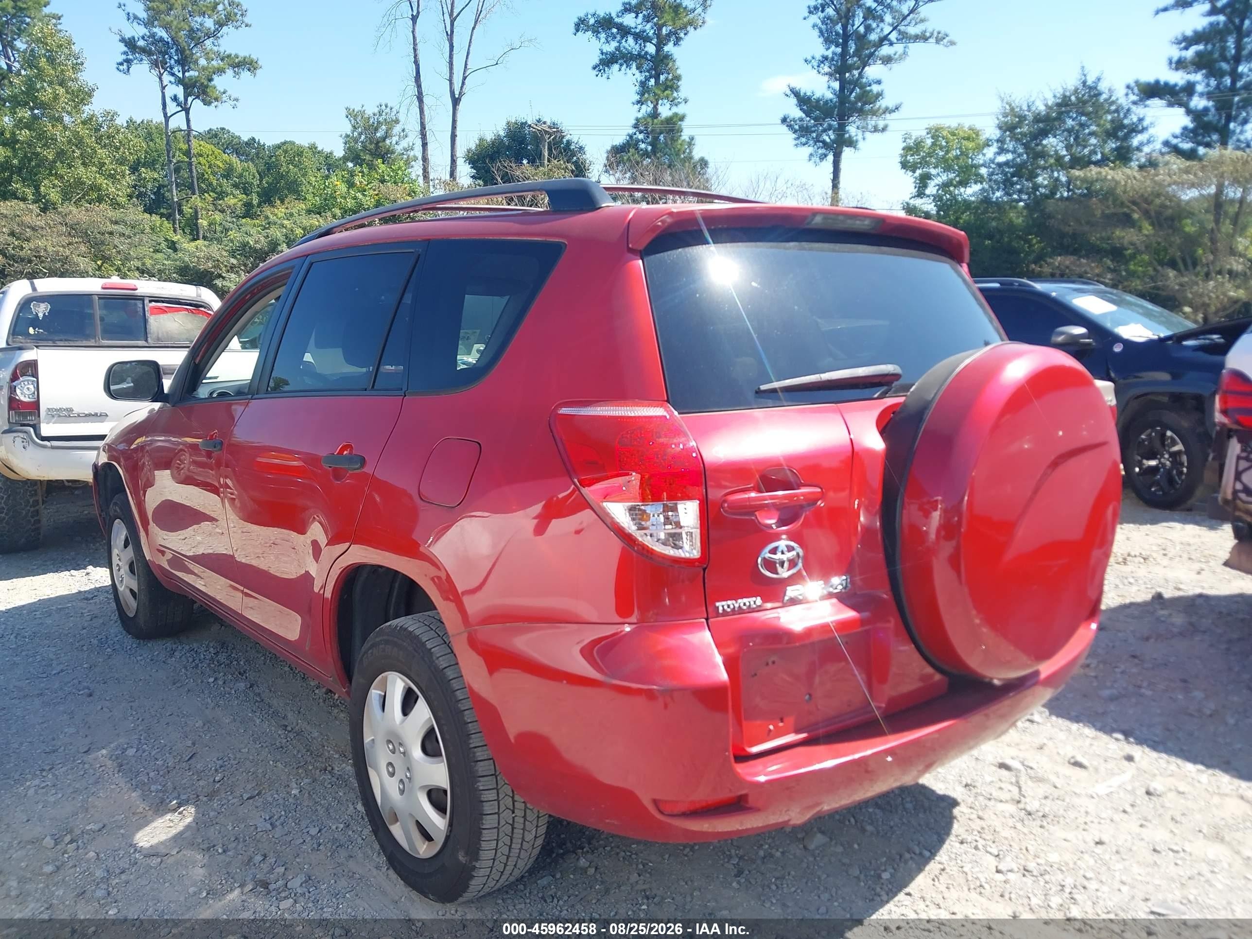 2008 Toyota Rav4   Красный vin: JTMZD33V285111765
