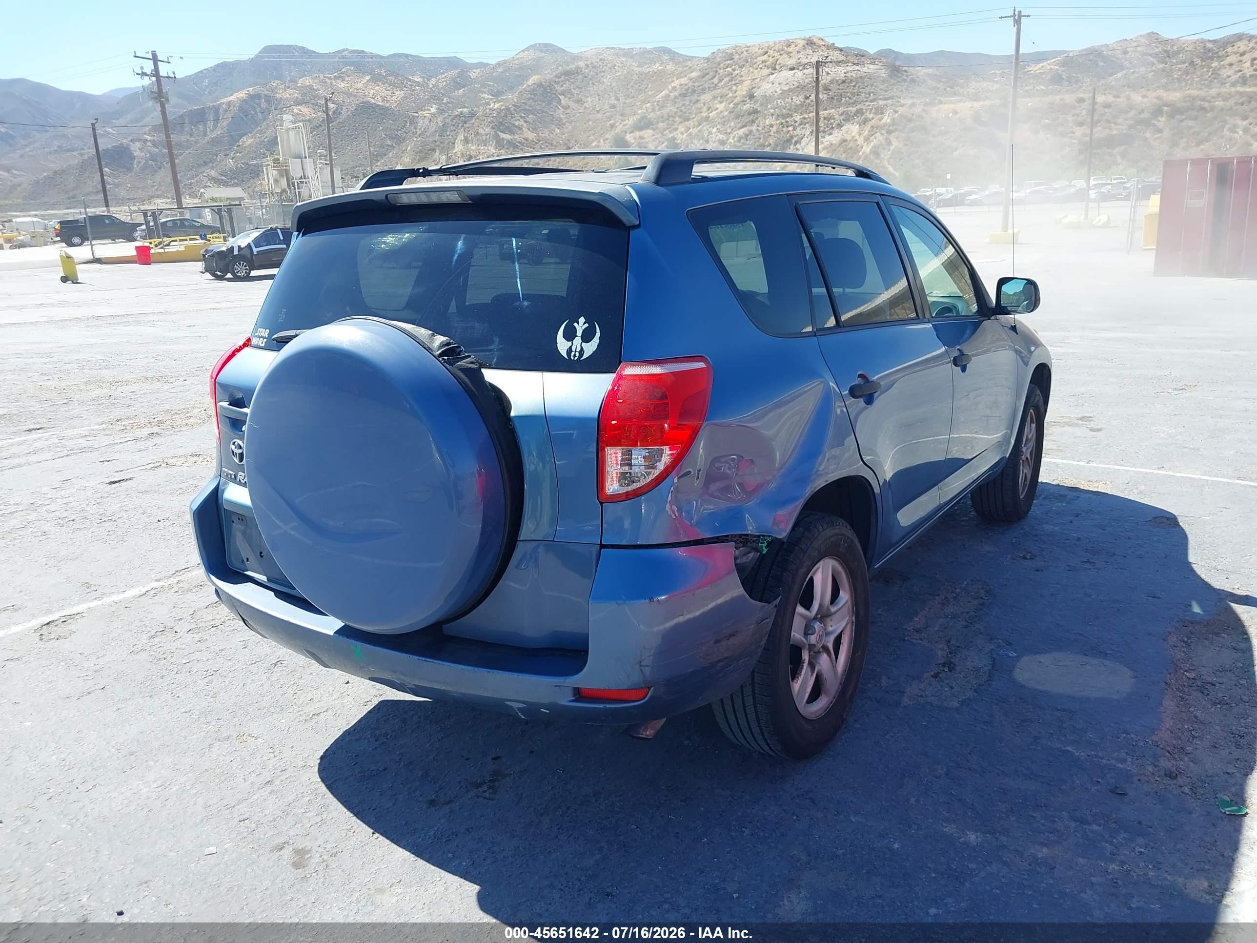 2008 Toyota Rav4   Blue vin: JTMZD33V286065784