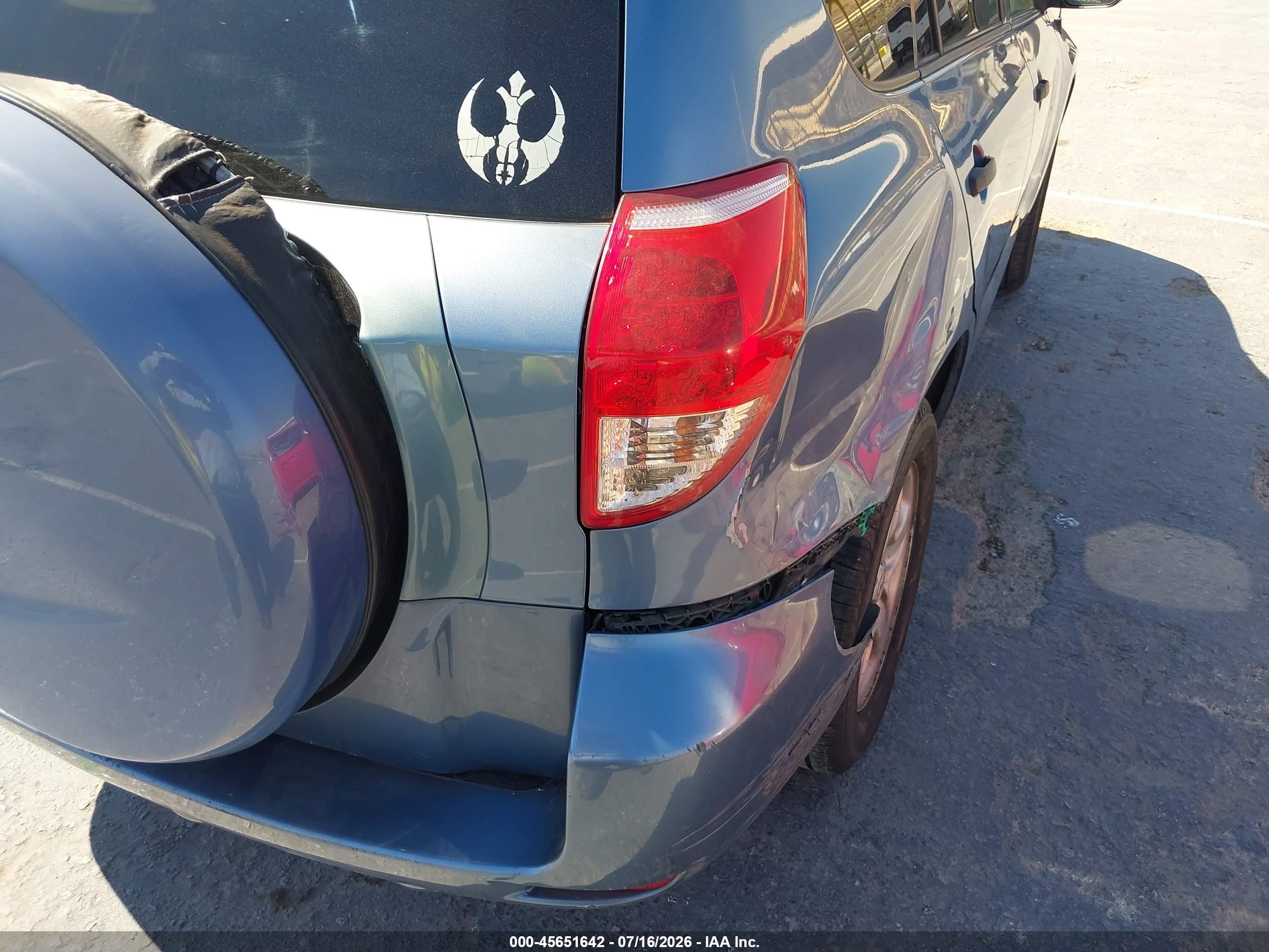 2008 Toyota Rav4   Blue vin: JTMZD33V286065784