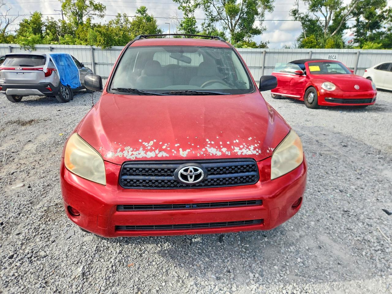2007 Toyota Rav4 Base Red vin: JTMZD33V375033687