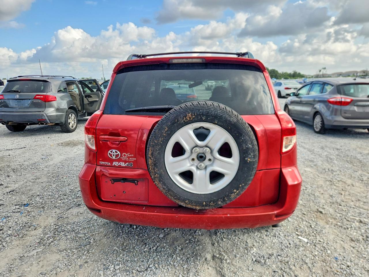 2007 Toyota Rav4 Base Red vin: JTMZD33V375033687