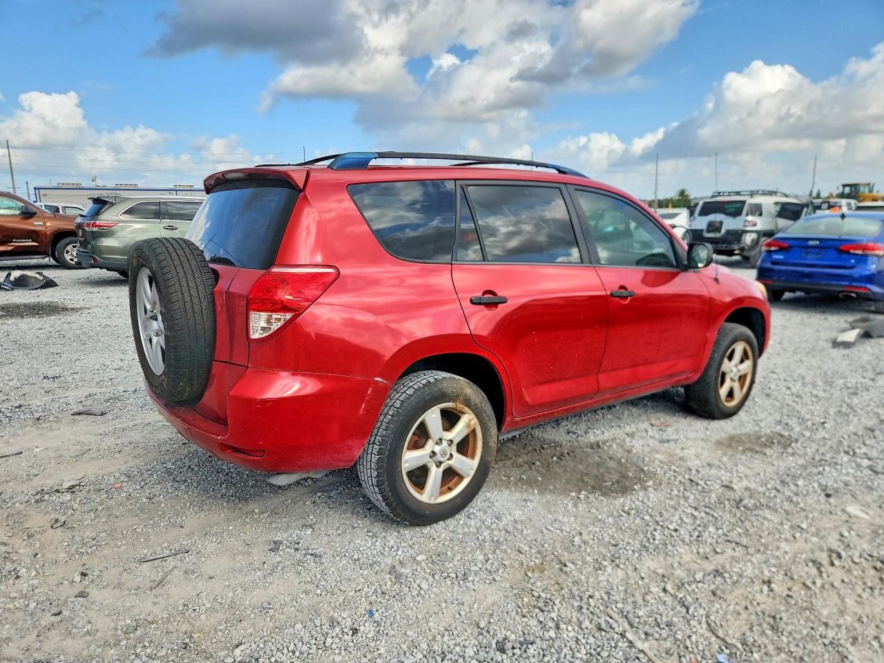 2007 Toyota Rav4 Base Red vin: JTMZD33V375033687
