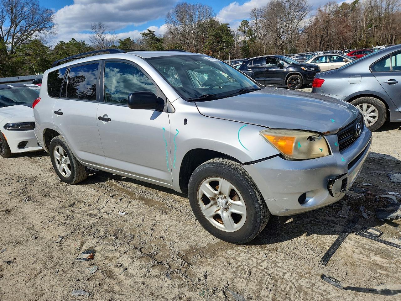 2007 Toyota Rav4 Base Silver vin: JTMZD33V376044585