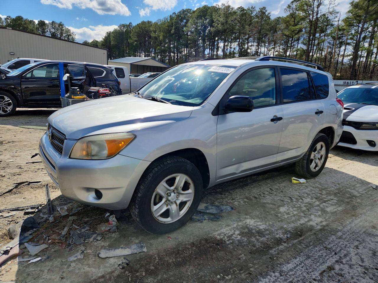 2007 Toyota Rav4 Base Silver vin: JTMZD33V376044585