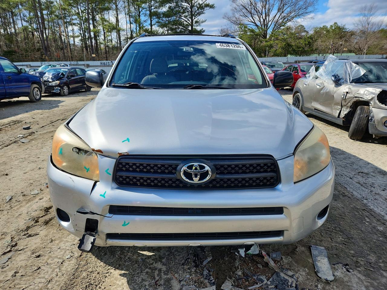 2007 Toyota Rav4 Base Silver vin: JTMZD33V376044585