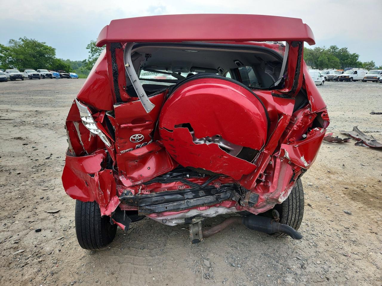2008 Toyota Rav4 Base Red vin: JTMZD33V385108342
