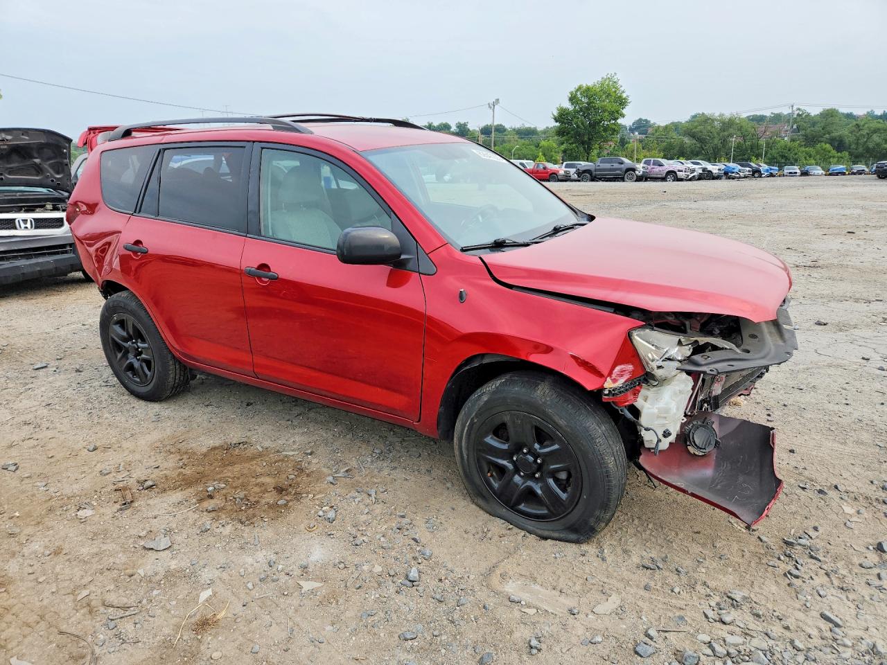 2008 Toyota Rav4 Base Red vin: JTMZD33V385108342