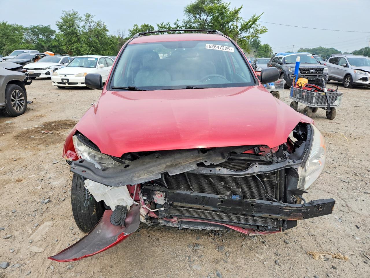 2008 Toyota Rav4 Base Red vin: JTMZD33V385108342