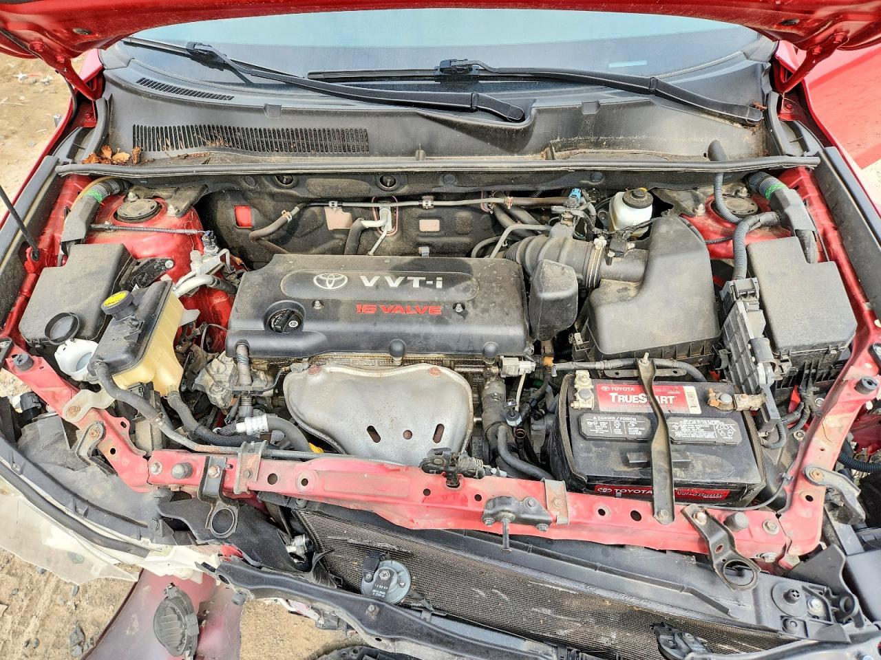 2008 Toyota Rav4 Base Red vin: JTMZD33V385108342