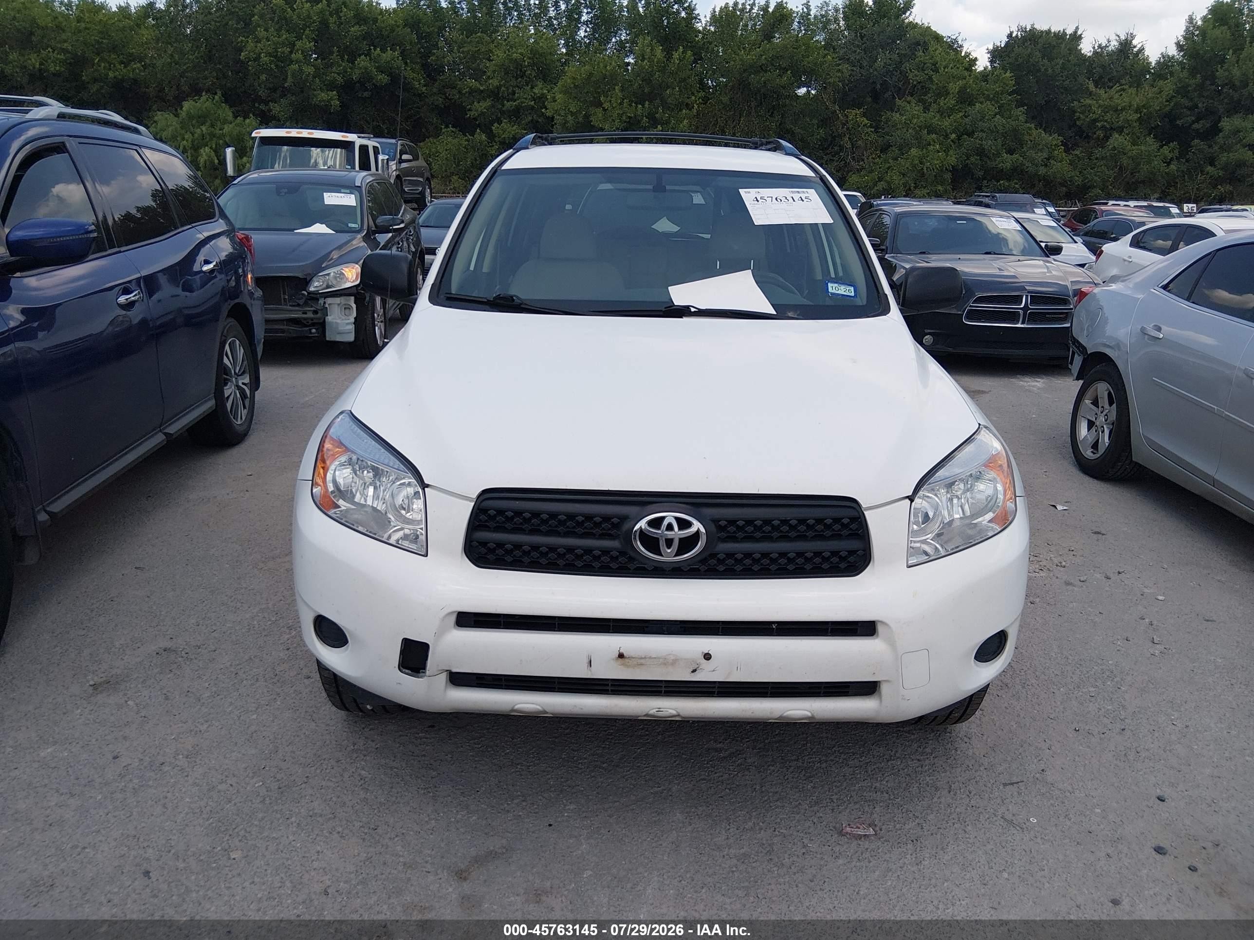 2008 Toyota Rav4   White vin: JTMZD33V386059783