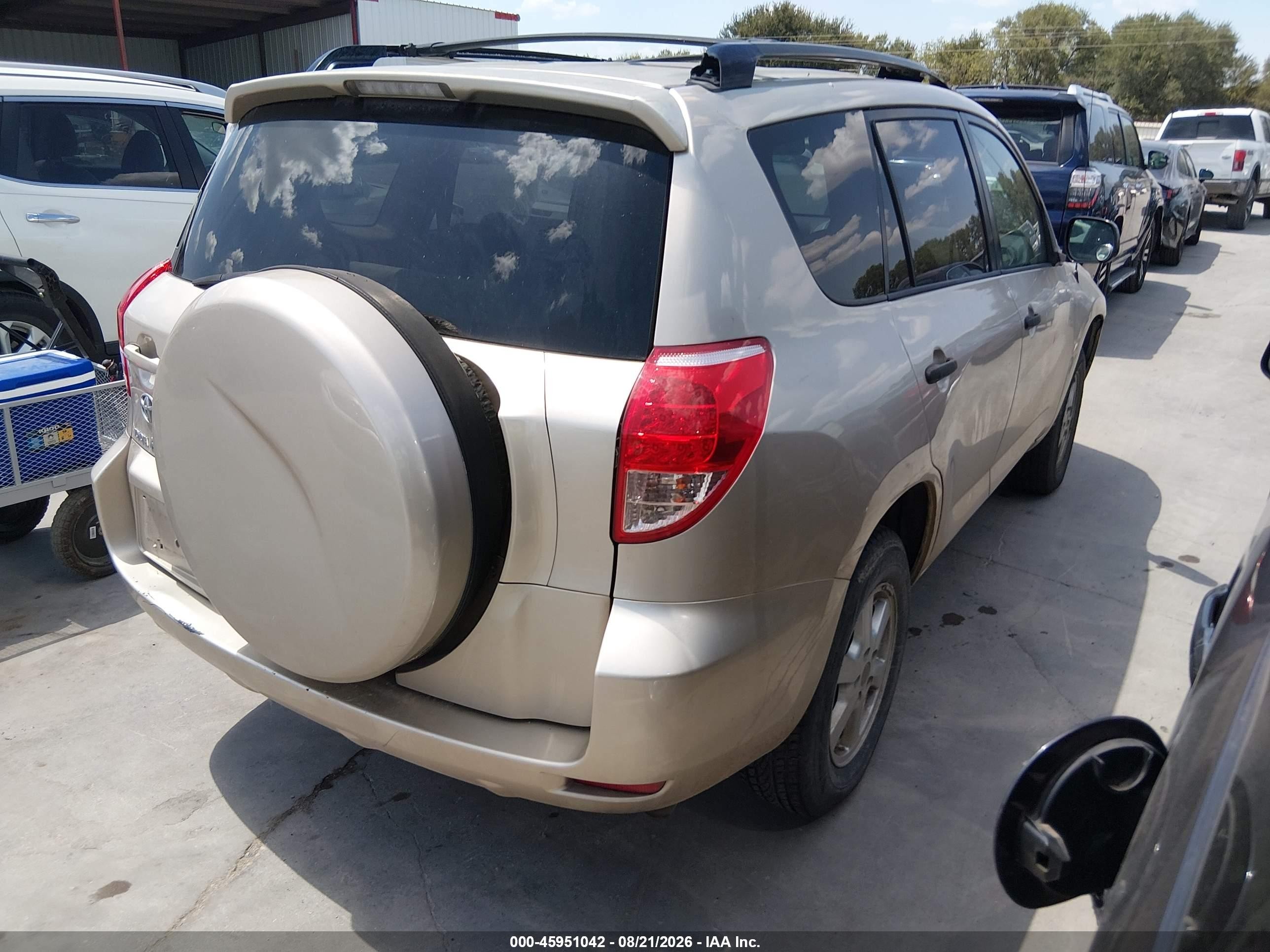 2008 Toyota Rav4   Gold vin: JTMZD33V386072100