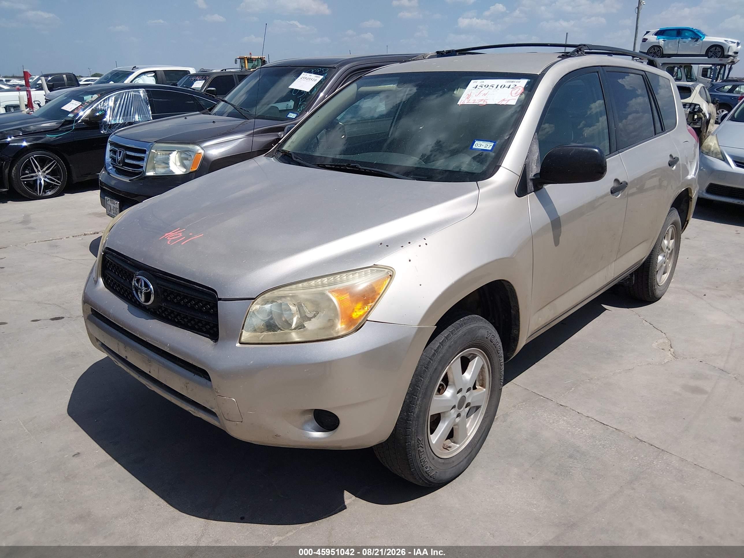 2008 Toyota Rav4   Gold vin: JTMZD33V386072100