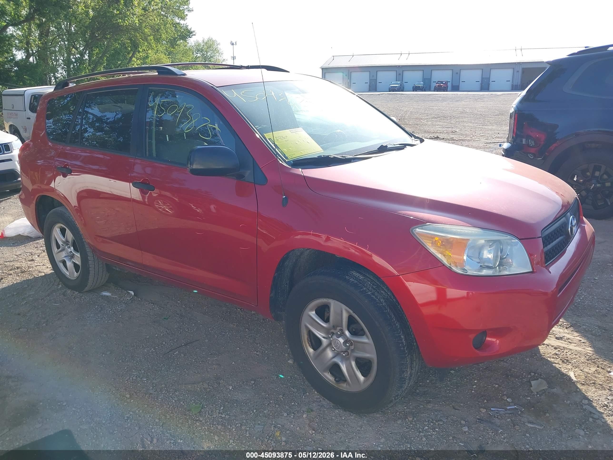 2008 Toyota Rav4 Красный vin: JTMZD33V386072386