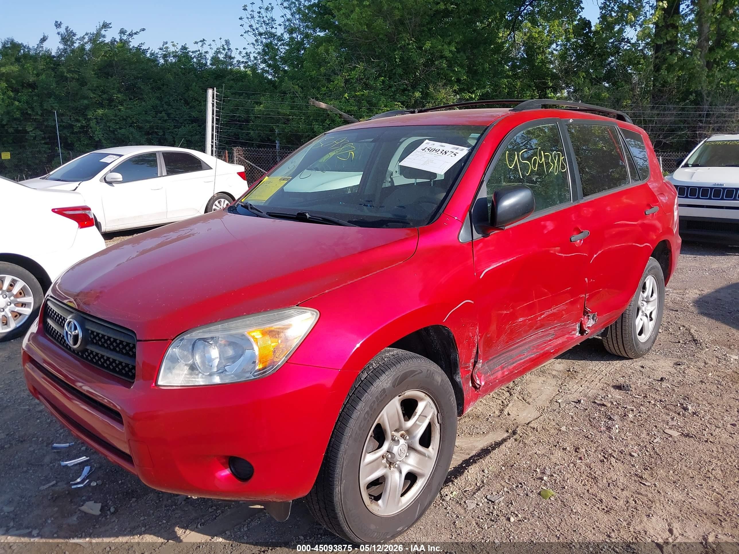2008 Toyota Rav4 Красный vin: JTMZD33V386072386