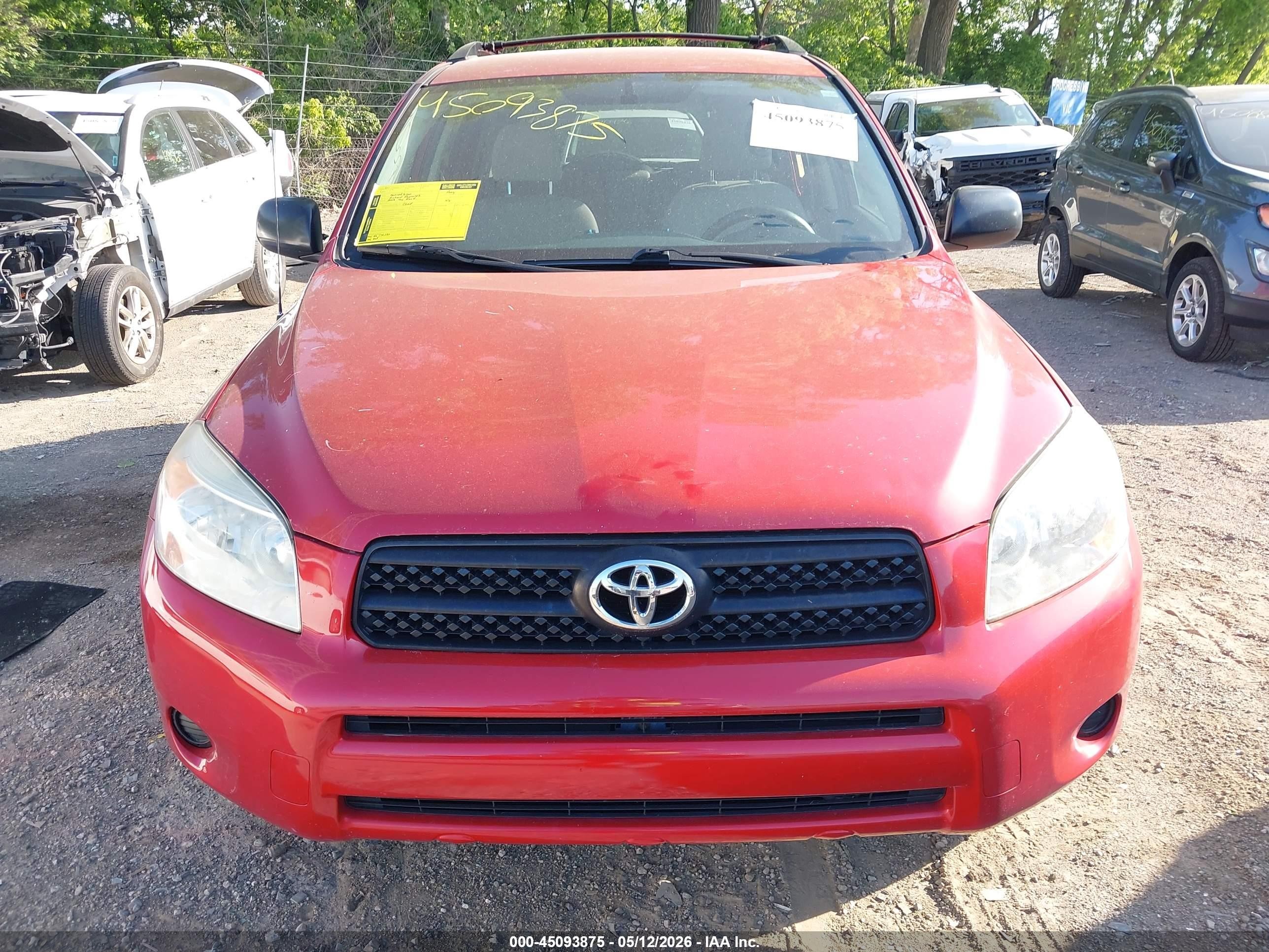 2008 Toyota Rav4 Красный vin: JTMZD33V386072386