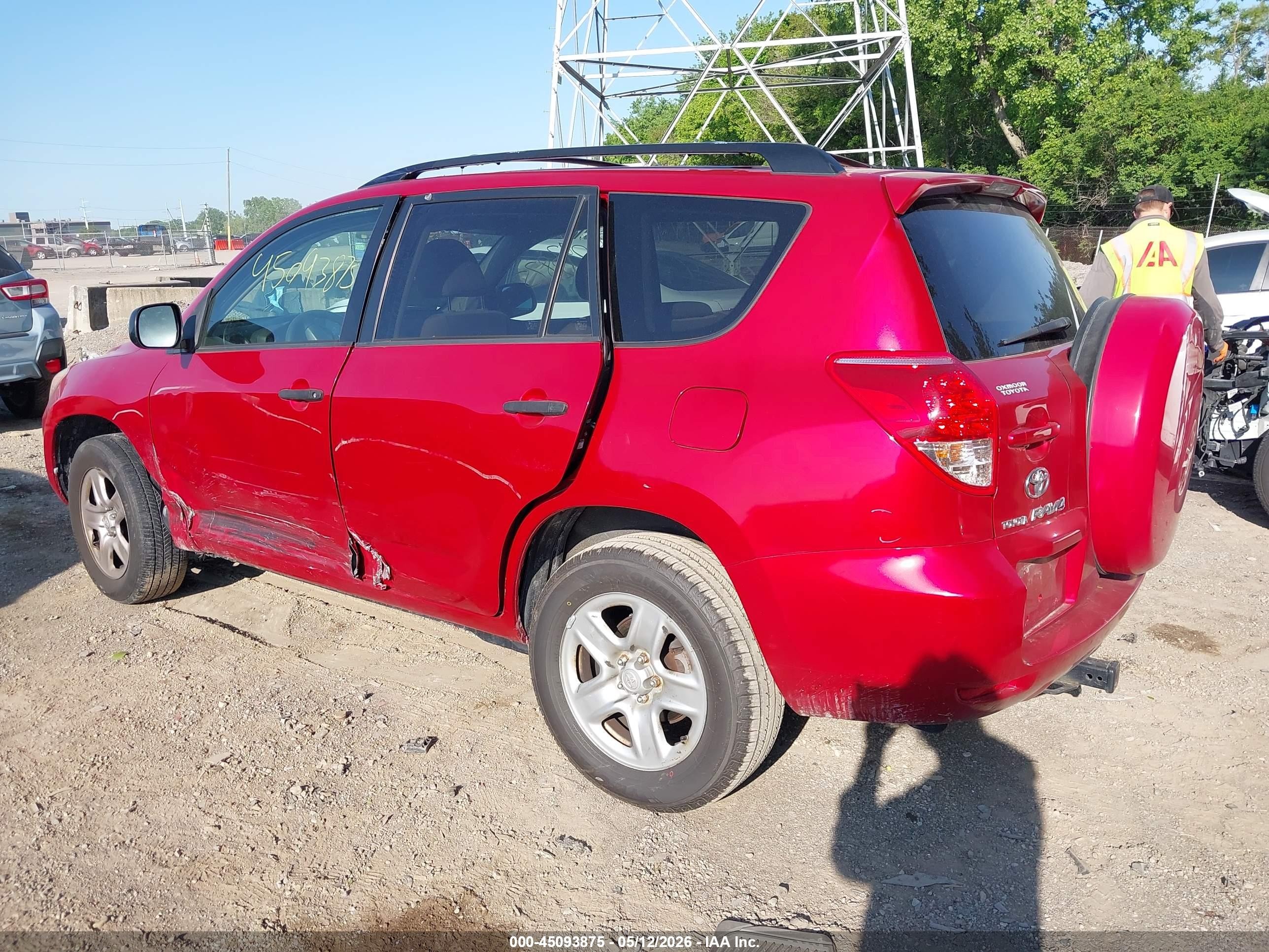 2008 Toyota Rav4 Красный vin: JTMZD33V386072386