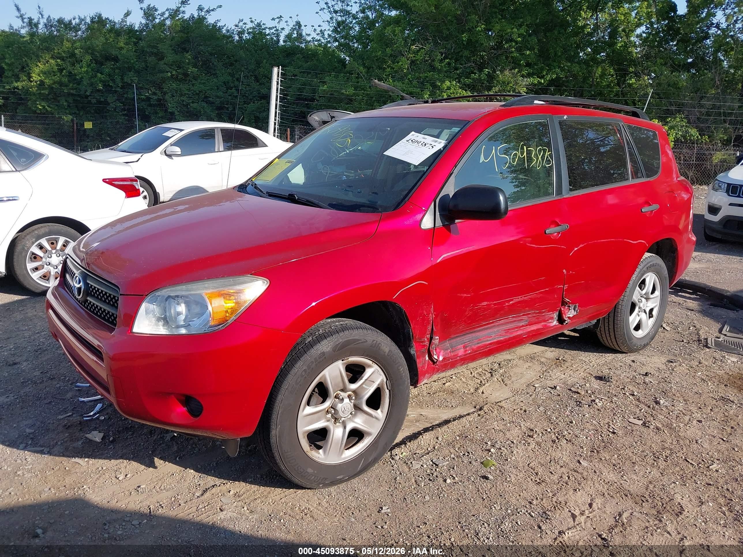 2008 Toyota Rav4 Красный vin: JTMZD33V386072386