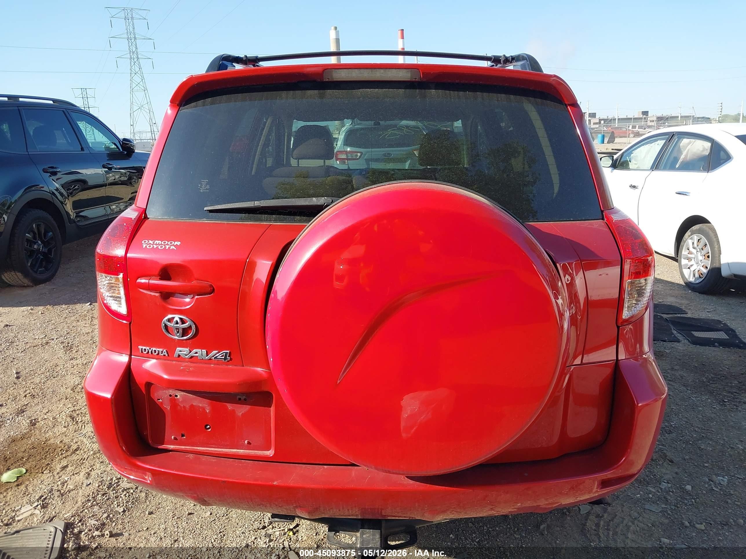 2008 Toyota Rav4 Красный vin: JTMZD33V386072386