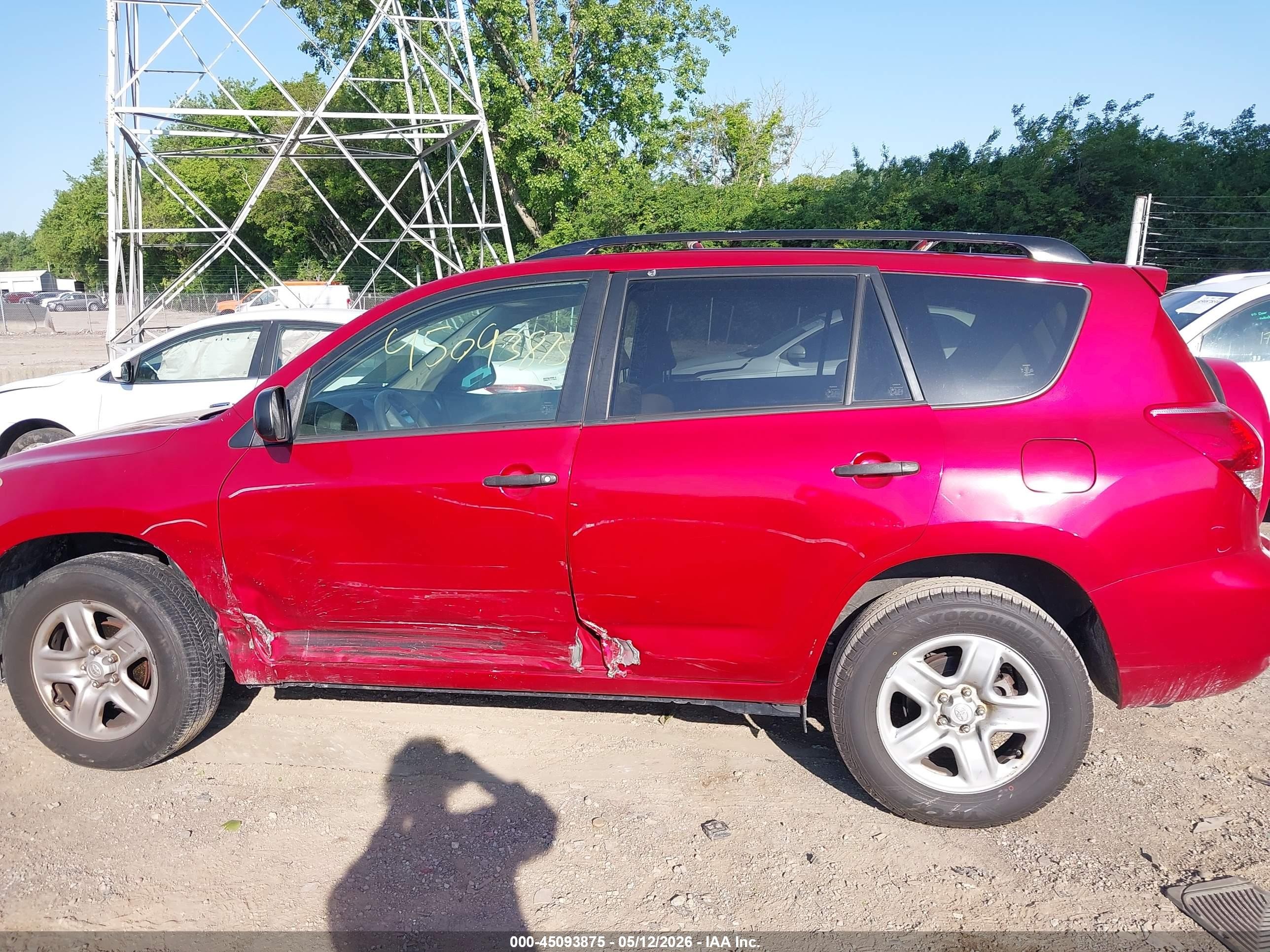 2008 Toyota Rav4 Красный vin: JTMZD33V386072386