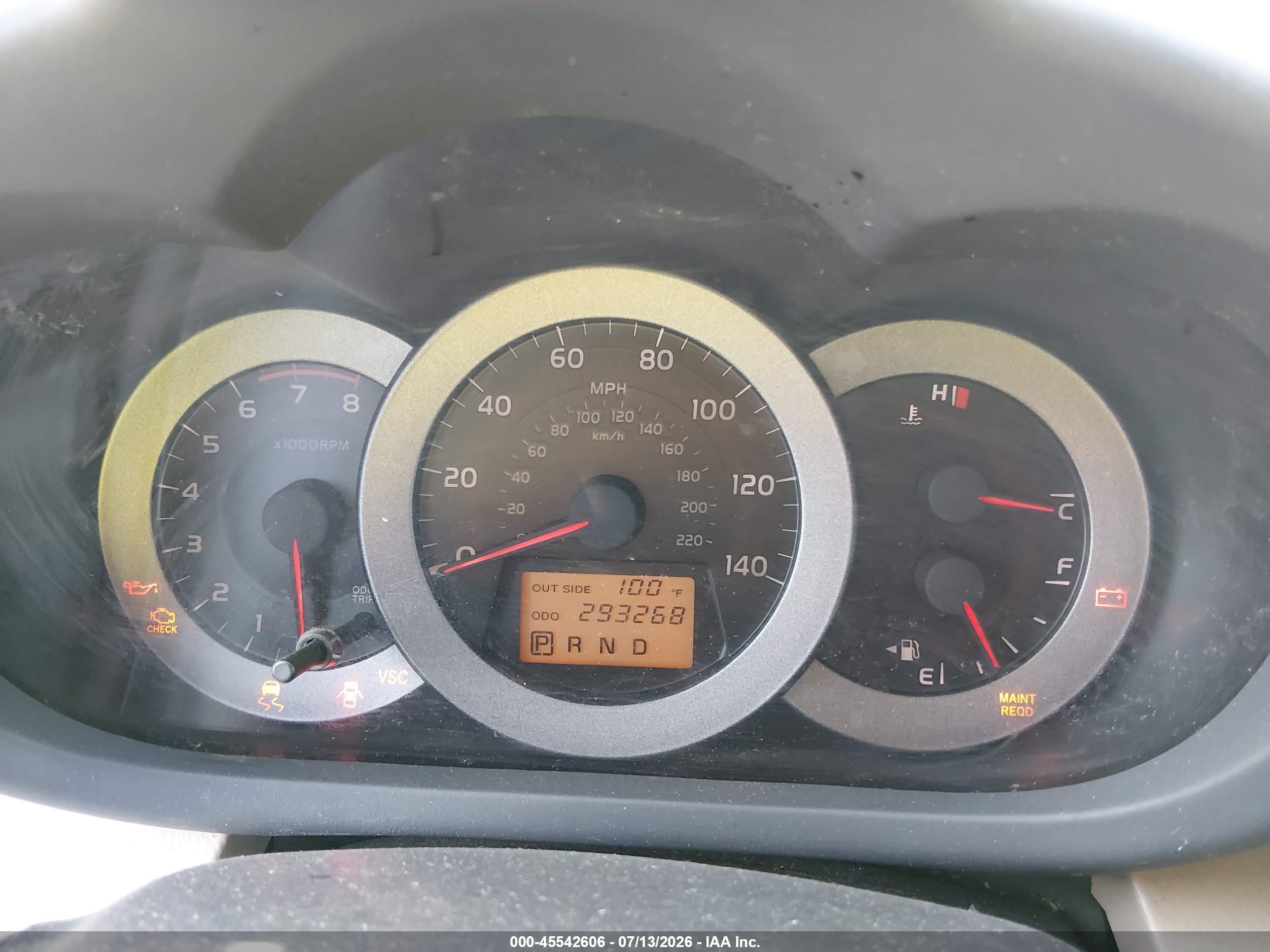 2007 Toyota Rav4   Red vin: JTMZD33V475040812
