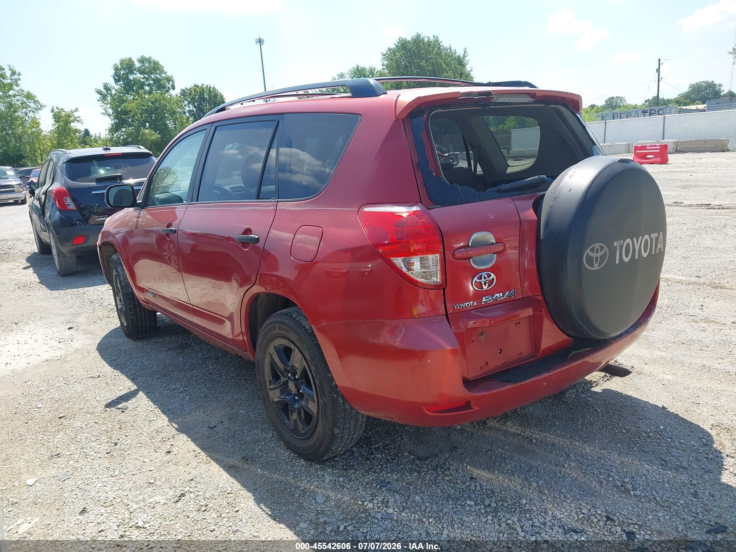 2007 Toyota Rav4   Red vin: JTMZD33V475040812
