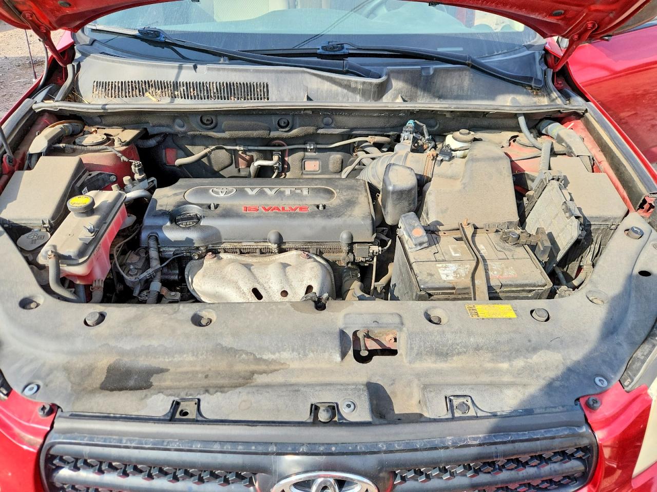2007 Toyota Rav4 Base Red vin: JTMZD33V476028895