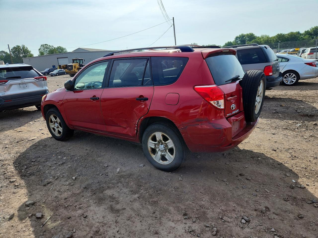 2007 Toyota Rav4 Base Red vin: JTMZD33V476028895