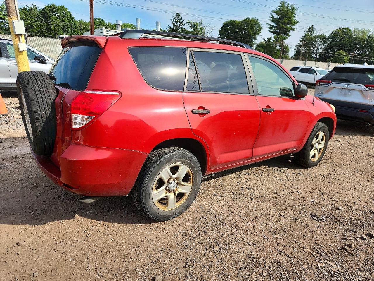 2007 Toyota Rav4 Base Red vin: JTMZD33V476028895