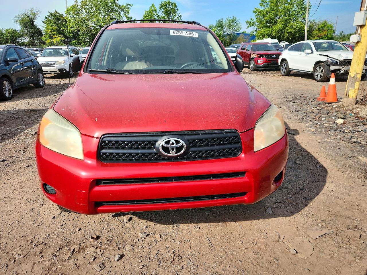 2007 Toyota Rav4 Base Red vin: JTMZD33V476028895